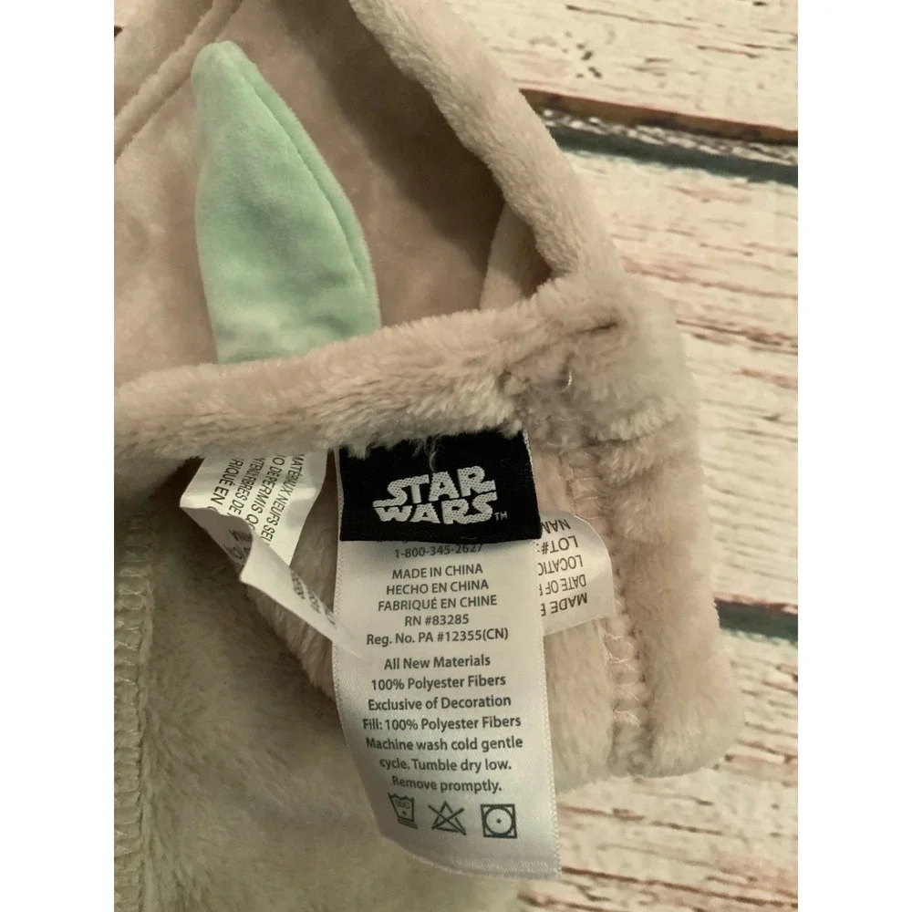 Star Wars Mandalorian Grogu Baby Yoda Lovey Security Blanket Precious Cargo Grey